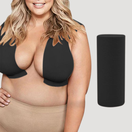 Boob & Body Tape Plus with Silicone Nipple Cover in Black