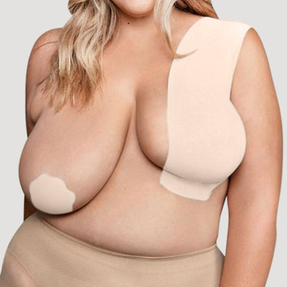 Boob & Body Tape Plus with Silicone Nipple Cover in Beige Nude