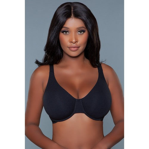 2216 Veronica Full Coverage Cotton T-Shirt Bra in Black