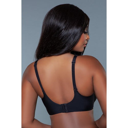 Kristy Full Coverage Silky T-Shirt Bra in Black