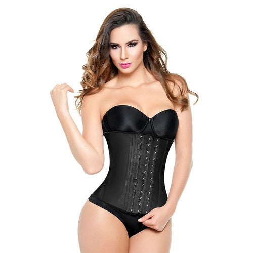 2024-SHP Columbian Latex Corset Waist Trainer in Black