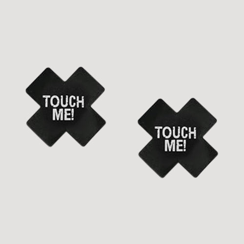 Cross Sexy Nipple Cover Pasties 1 Pair - Touch Me! in Black & White