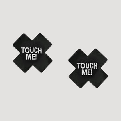 Cross Sexy Nipple Cover Pasties 1 Pair - Touch Me! in Black & White