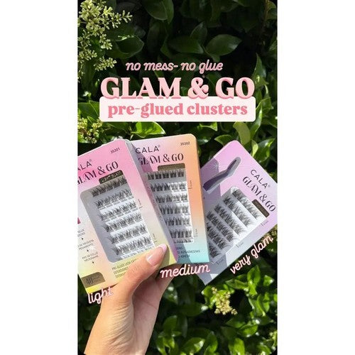 Cala Glam & Go Reusable Pre-Glued Lash Clusters in Medium Glam
