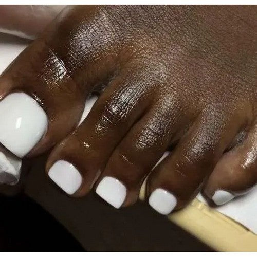 Press On Toe Nails in White