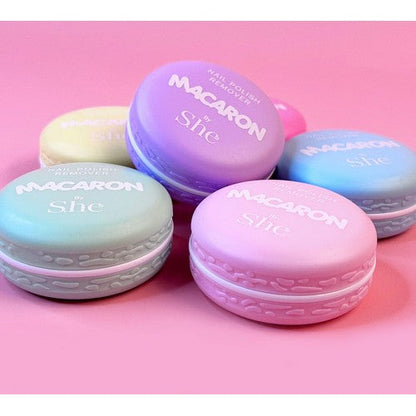 She Macaron Nail Polish Remover Pads Fuchsia