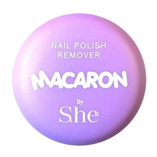 NR-411 She Macaron Nail Polish Remover Pads Purple