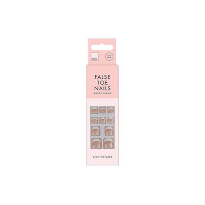 Forever Beautiful Press-On Toe Nails 24pk in French Manicure
