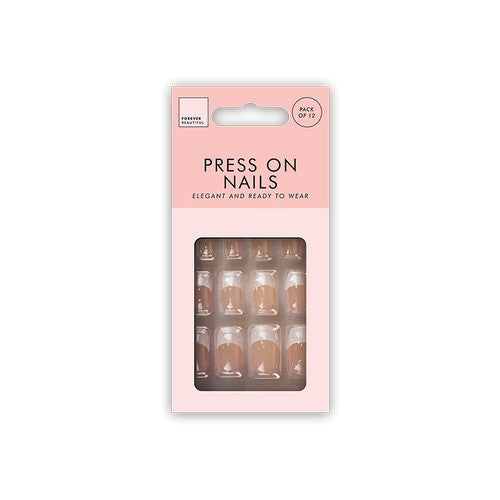 Forever Beautiful Press-On Nails in French Manicure