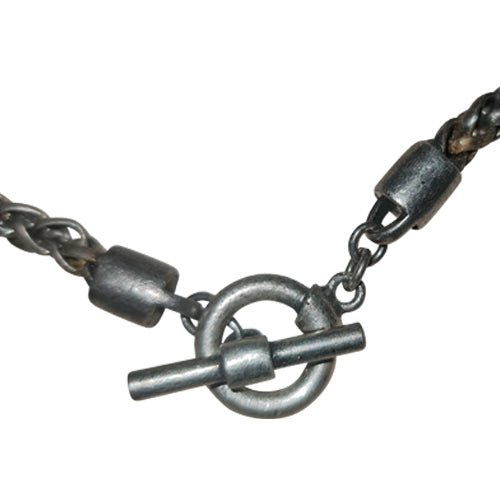 Hook & Eye Chain Antique Silver
