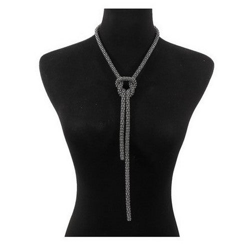 Knot Long Statement Necklace