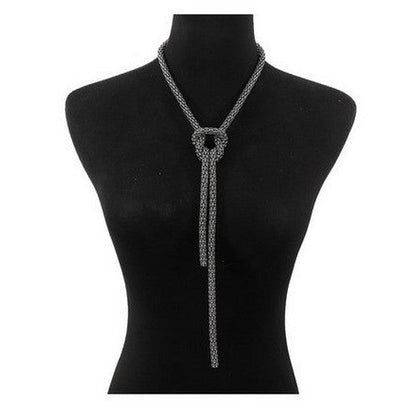 Knot Long Statement Necklace