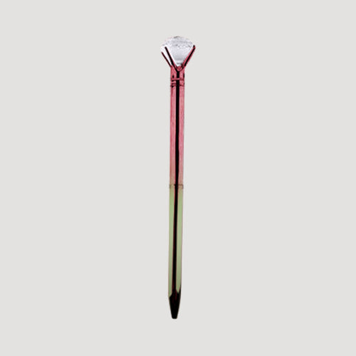 Diamond Top Gem Stone Iridescent Pen in Purple