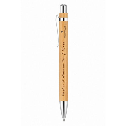 B0CRV6H266 Proverbs 16:7 Fathers Day Bamboo Pen
