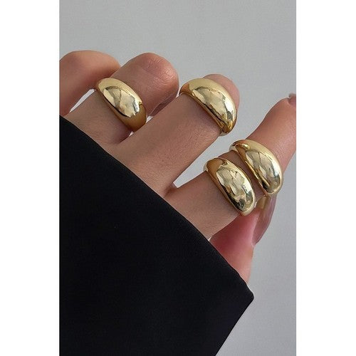 Bubble Open Ring in Gold