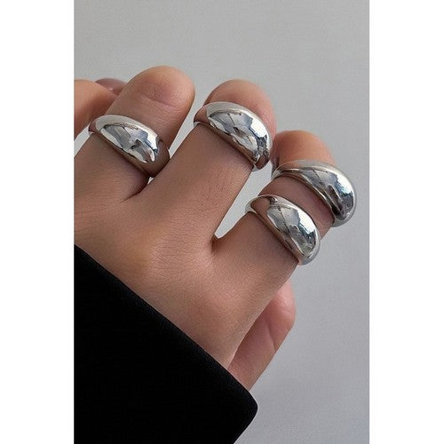 Bubble Open Ring in Silver