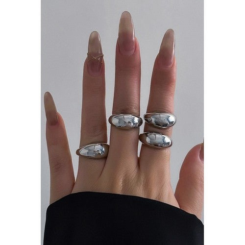 Bubble Open Ring in Silver