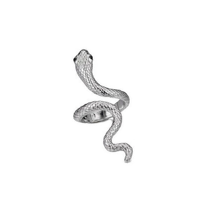 Snake Open Ring in Silver