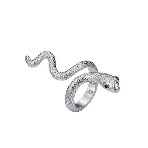 Snake Open Ring in Silver