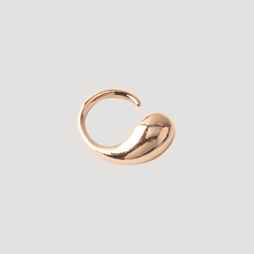 RN11565GS Metal Teardrop Wrap Ring in Gold