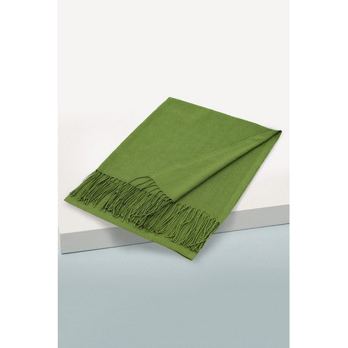 SXW Plain Pashmina in Olive