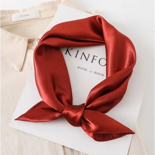 JBN 02ST1 20'' Satin Scarf in Burgundy