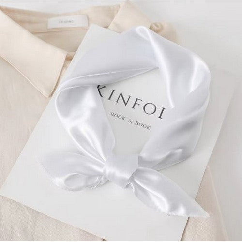 JBN 02ST1 20'' Satin Scarf in White