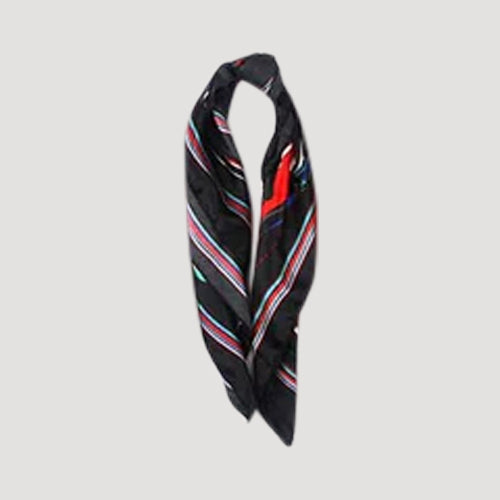 KSF0234 Handbag Print Twilly Scarf in Black