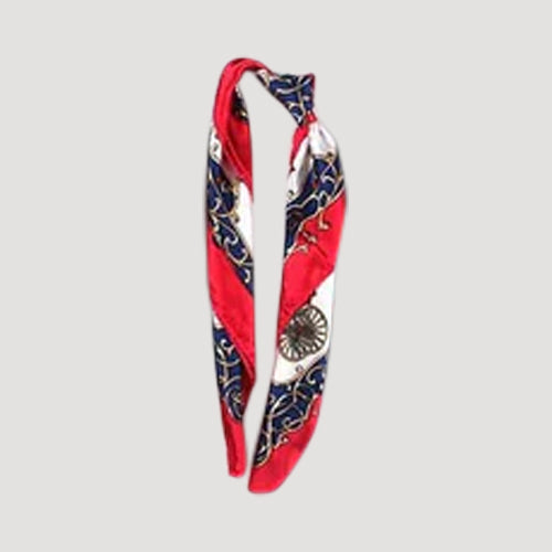 KSF0234 Handbag Print Twilly Scarf in Burgundy