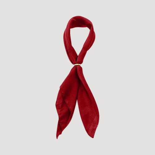 RNT1388F Plain Twilly Scarf in Red