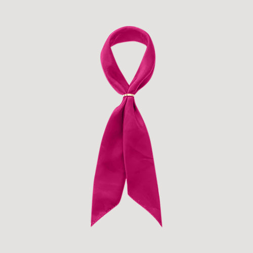 RNT1388R Plain Twilly Scarf in Fuchsia