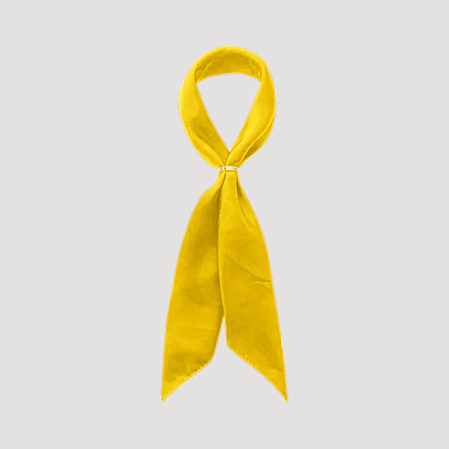 RNT1388R Plain Twilly Scarf in Yellow