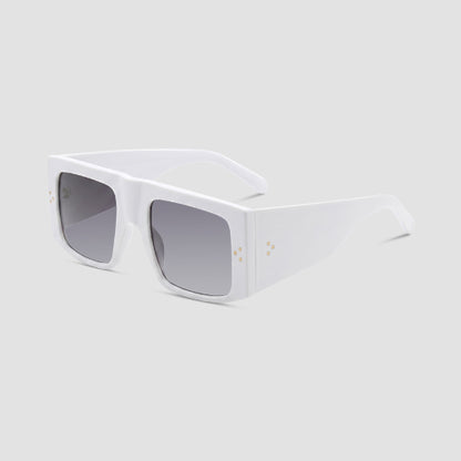 3 Dot Oversize Shades in White