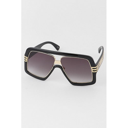 80086 Retro Cazal Aviator Shades with Gold Trim 