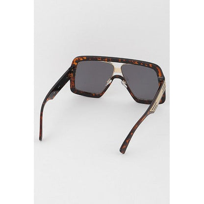 Retro Cazal Aviator Shades with Gold Trim