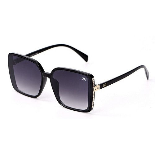 DG Rhinestone Edge Shades in Black Gold