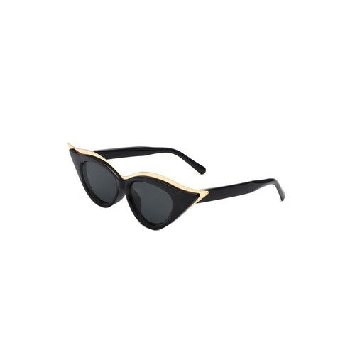 CE-HS1237 Edge Trim Cat Eye Shades in Black