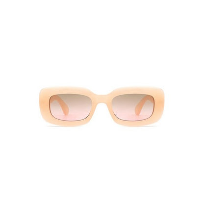 Rib Arm Retro Shades in Beige