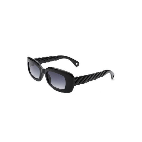 IS-HS1124 Rib Arm Retro Shades in Black