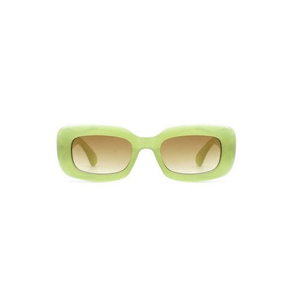 Rib Arm Retro Shades in Green