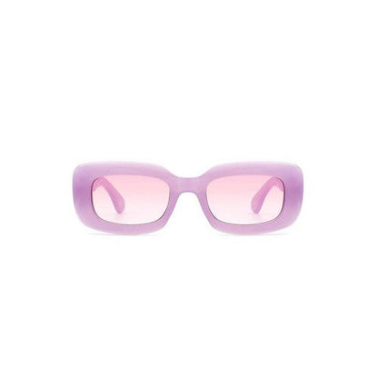 Rib Arm Retro Shades in Purple