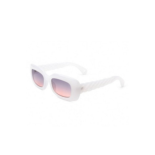 IS-HS1124 Rib Arm Retro Shades in White