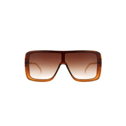 Chain Arm Shield Shades in Brown