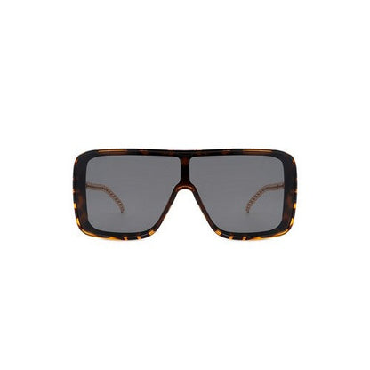 Chain Arm Shield Shades in Tortoiseshell