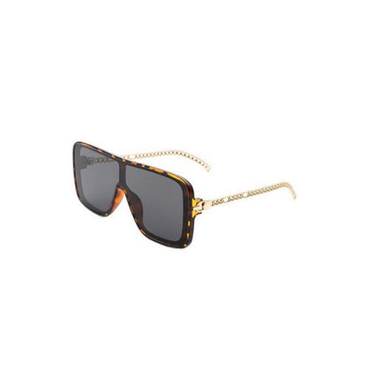 IS-HS2059 Chain Arm Shield Shades in Tortoiseshell