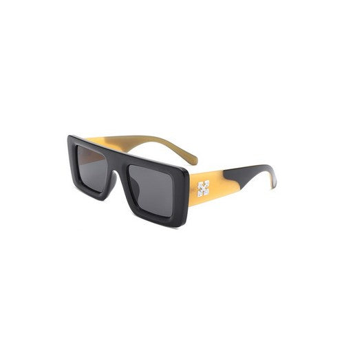 IS-HS1280 Two-Tone Retro Shades in Black & Yellow