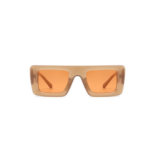 Two-Tone Retro Shades in Brown & Orange