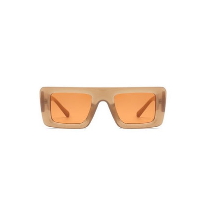 Two-Tone Retro Shades in Brown & Orange