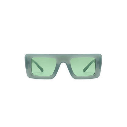 Two-Tone Retro Shades in Green & White