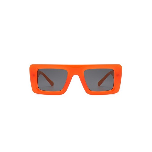 Two-Tone Retro Shades in Orange & White
